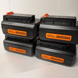 4 pack 40V 4.0Ah MAX Lithium lon Battery for Black & Decker 40Volt LBXR36 LBX204